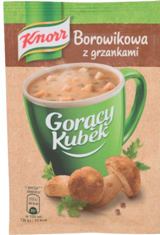 53,83 EUR/kg) 40x Knorr Goracy Kubek Gurkensuppe Mit Croutons 13 Gr