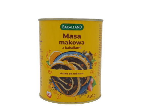 Bakalland Poppy Seed Filling With Raisins - Masa Makowa z Bakaliami (850g) - Pierogi Store