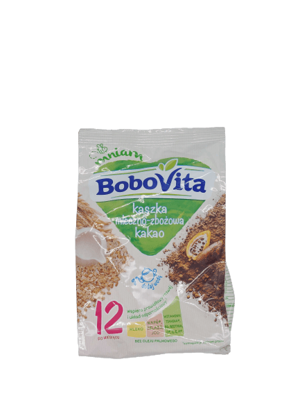Bobovita Cocoa Rice Milk Porridge - Kaszka Mleczno-Ryżowa Kakao (230g) - Pierogi Store