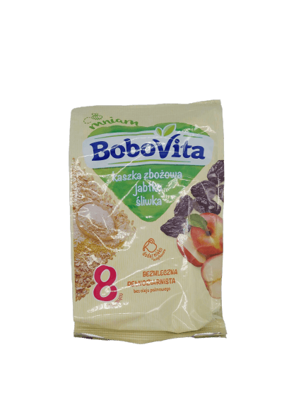 Bobovita Porridge with Apples and Plums - Kaszka Zbożowa (180g) - Pierogi Store