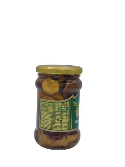 Bruspol Marinated Porcini Mushrooms - Podgrzybek Marynowany Cały (280g) - Pierogi Store