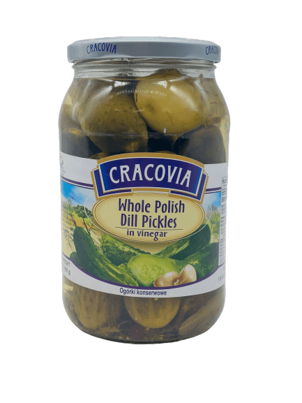 Cracovia Whole Polish Dill Pickles - Ogórki Konserwowe (860g) - Pierogi Store