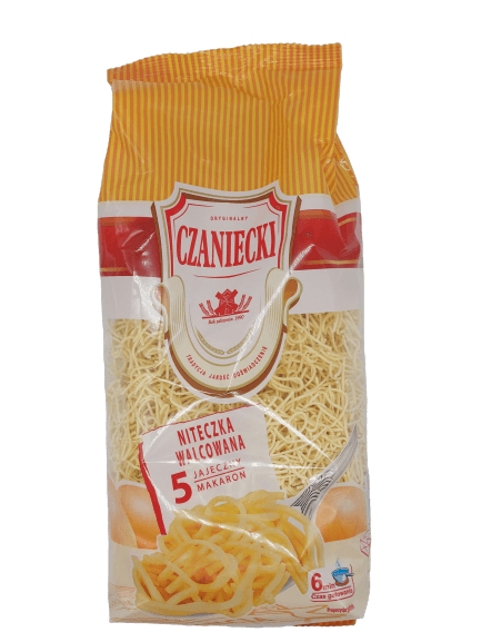 Czaniecki Pasta- Makaron Niteczka Walcowana (500g) - Pierogi Store