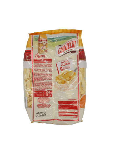 Czaniecki Pasta - Makaron Tasiemka Walcowana (250g) - Pierogi Store