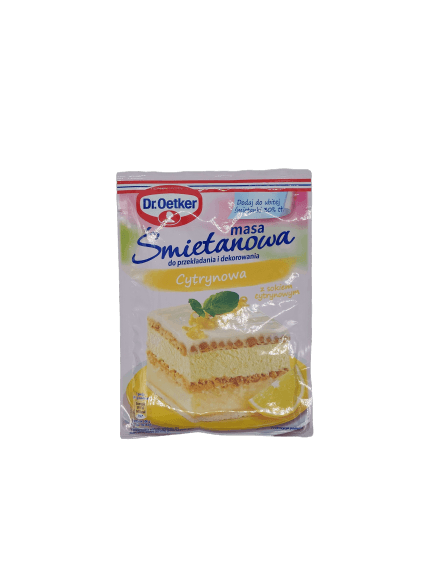 Dr. Oetker Lemon Flavored Cream Mass (70g) - Pierogi Store