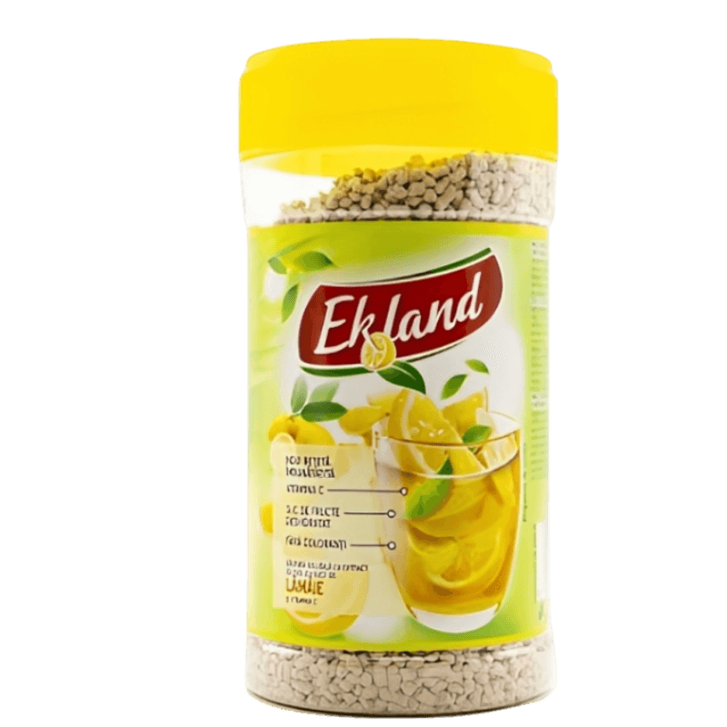 Ekoland Instant Lemon Ice Tea - Natychmiastowa Mrożona Herbata Cytrynowa (350g) - Pierogi Store