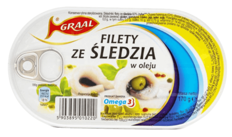 Graal Herring Fillets in Oil - Filety Ze Sledzia w Oleju (170g) - Pierogi Store