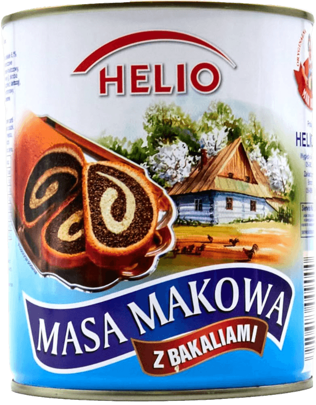Helio Poppyseeds with Raisins - Masa Makowa z Bakaliami (850g