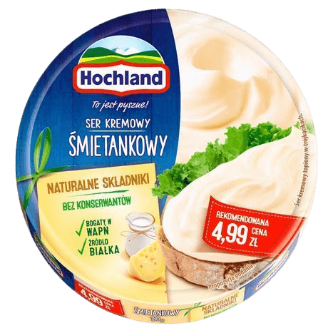 Hochland Creamy Cheese - Serek Topiony Śmietankowy (180g) - Pierogi Store