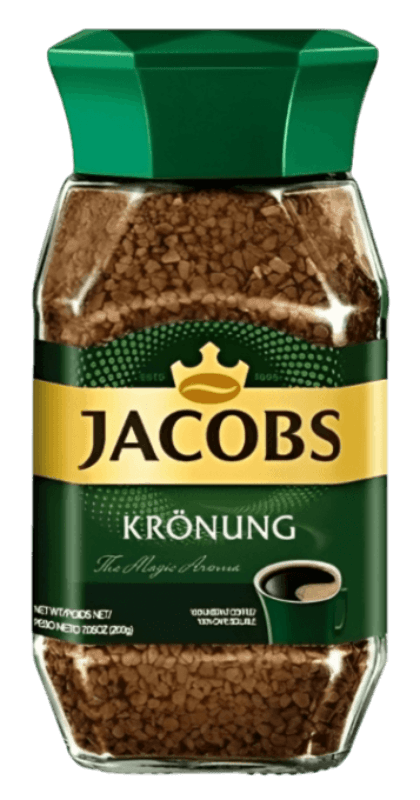Jacobs Kronung Instant Coffee - Kawa Rozpuszczalna (200g) - Pierogi Store