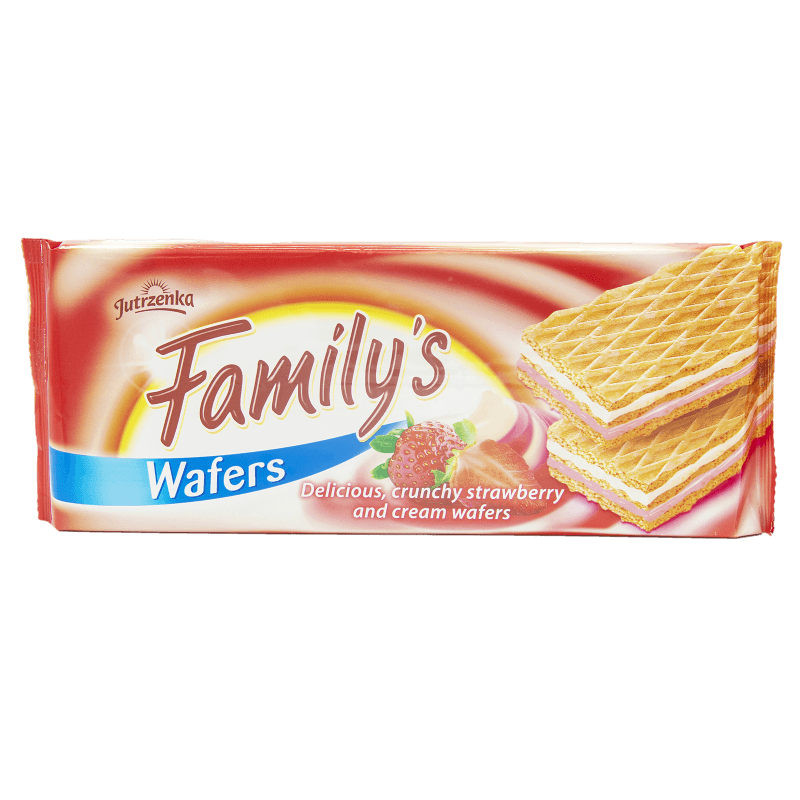 Jutrzenka Familijne Strawberry-Cream Wafers - (180g) - Pierogi Store