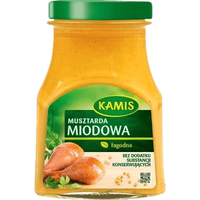 Kamis Honey Mustard -Musztarda Miodowa (185g) - Pierogi Store