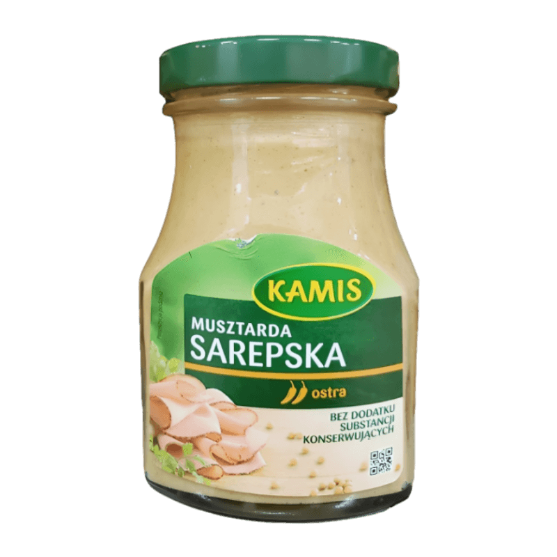Kamis Sarepska Hot Mustard - Musztarda Sarepska (185g) - Pierogi Store