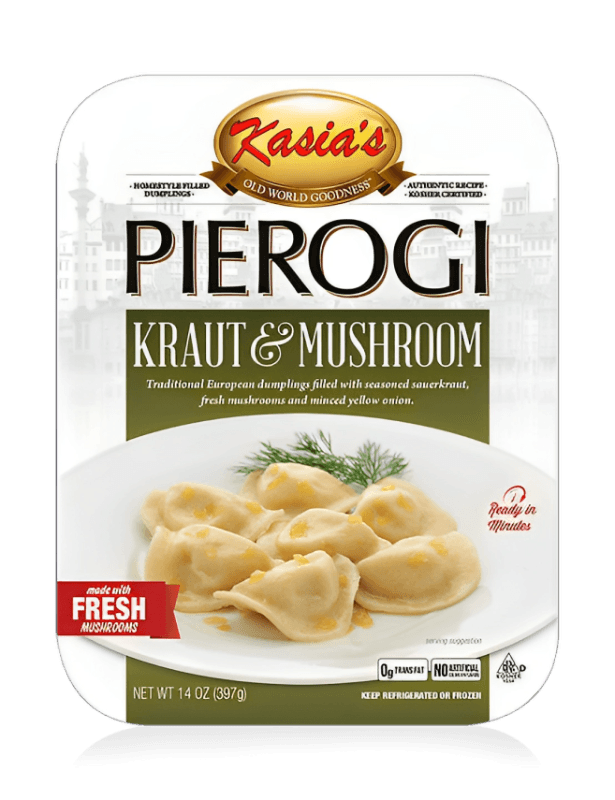 Kasia's Sauerkraut and Mushroom Pierogi - Pierogi z Kapustą i Grzybami (397g) - Pierogi Store
