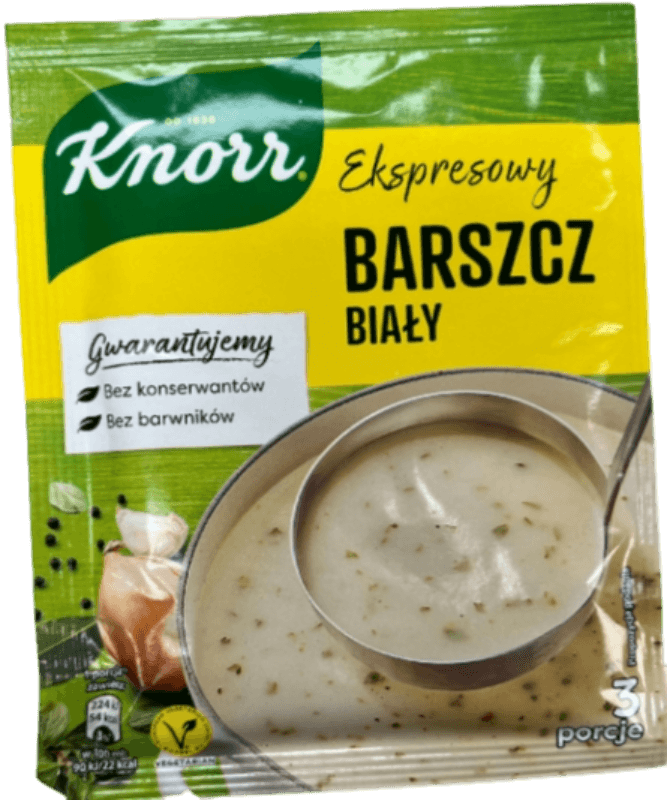 Knorr Instant White Borscht - Ekspresowy Barszcz Bialy (40g) - Pierogi Store