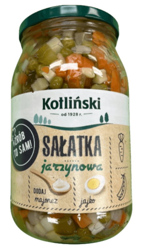 Kotlinski Vegetable Salad Mix - Warzywna Mieszanka Na Salatke (900ml) - Pierogi Store
