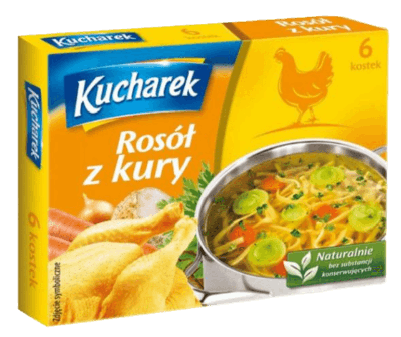 Kucharek Chicken Flavored Bouillon - Kostka Rosolowa (120g) - Pierogi Store