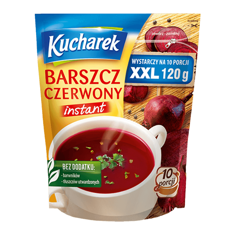 Kucharek Red Borsch XXL - Barszcz Czerwony Instant (120g) - Pierogi Store