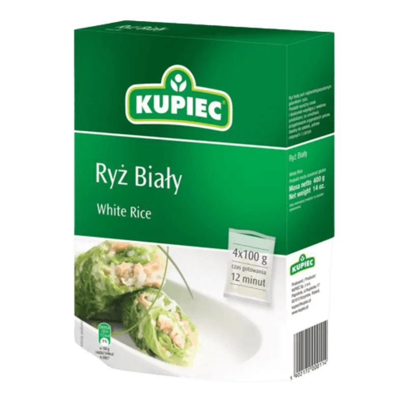 Kupiec White Rice - Ryż Biały (400g) – Pierogi Store