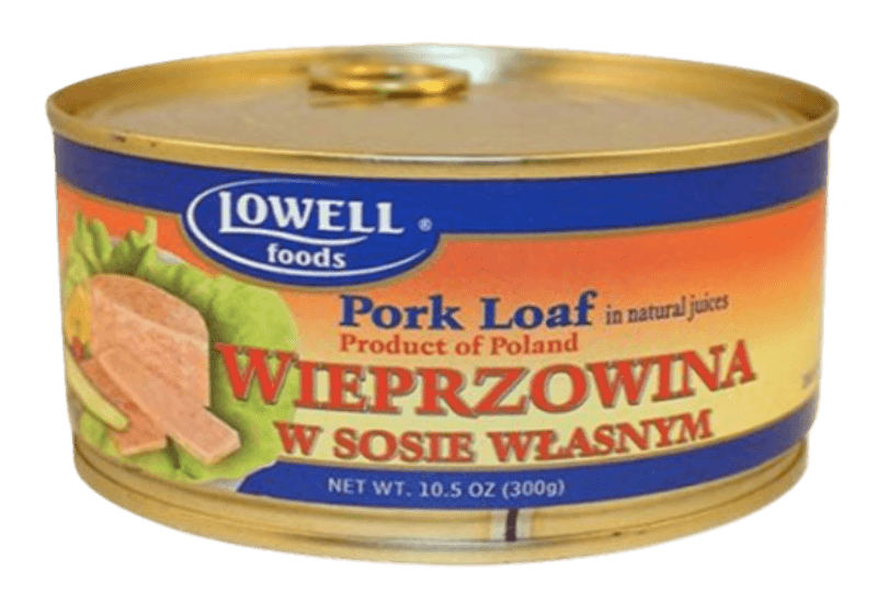 Lowell Foods Pork Loaf In Natural Juices - Wieprzowina W Sosie Wlasnym (300g) - Pierogi Store