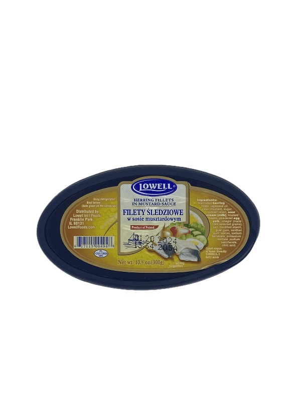 Lowell Herring in Mustard Sauce - Śledź w Sosie Musztardowym (300g) - Pierogi Store