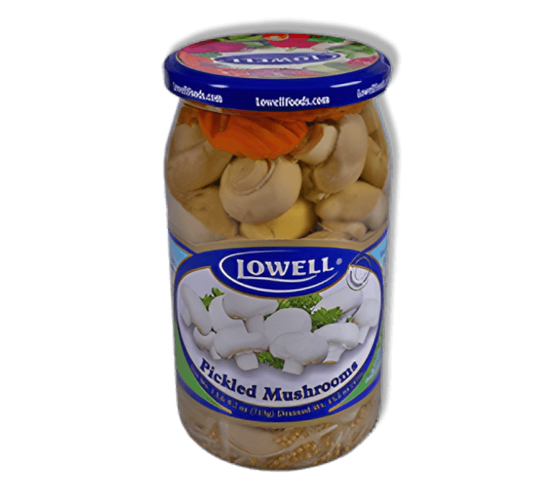 Lowell Pickled Mushrooms - Marynowane Grzyby (265g) - Pierogi Store