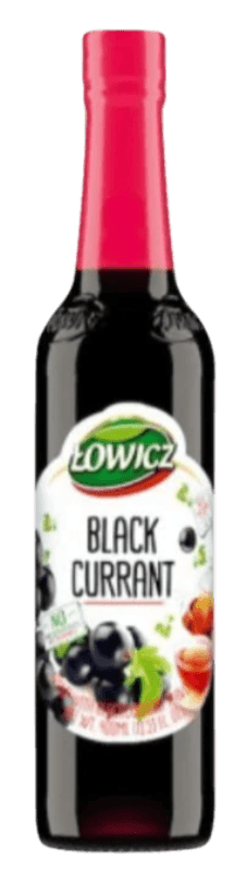 Lowicz Black Currant Syrup - Syrop z Czarnej Porzeczki (400ml) - Pierogi Store