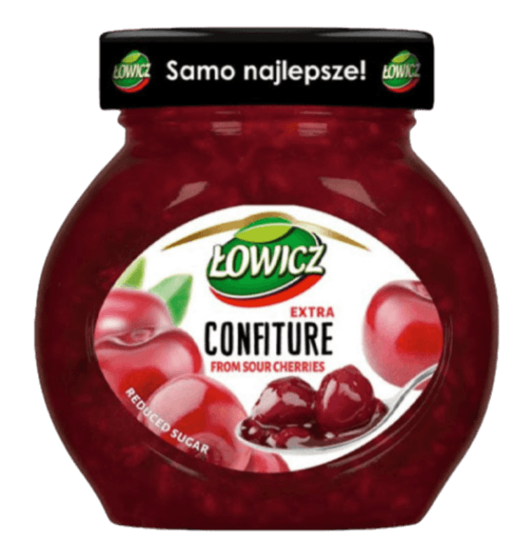 Lowicz Cherry Preserves - Konfitua Wisniowa (240g) - Pierogi Store