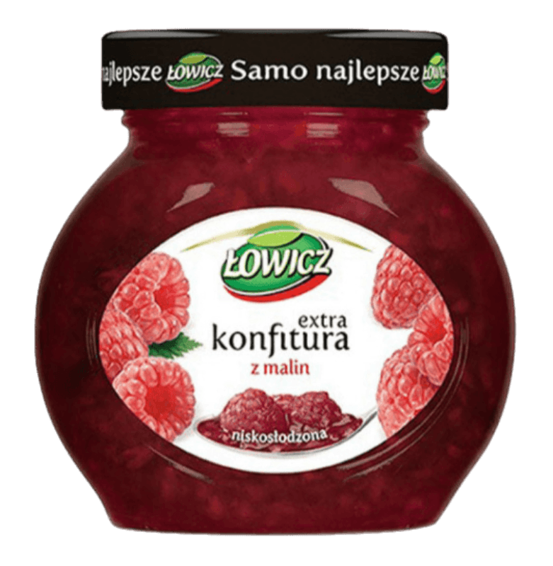 Lowicz Raspberry Preserves - Konfitura Malinowa (240g) – Pierogi Store