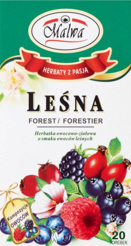 Malwa Forest Fruit Tea - Herbatka Leśna (20 Tea Bags, 40g) - Pierogi Store