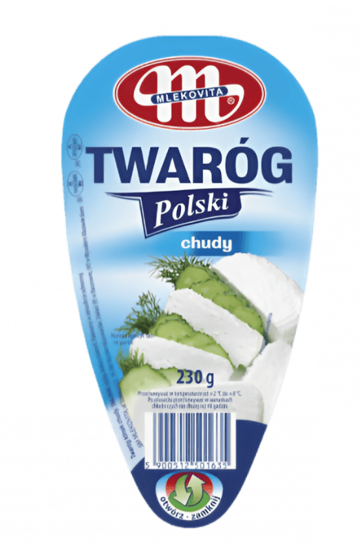 Mlekovita Low-Fat Farmer Cheese - Twarog Chudy (230g) - Pierogi Store