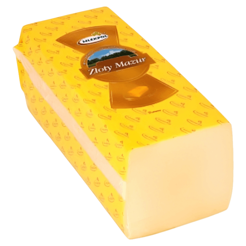 Mlekpol Golden Mazur Cheese - Ser Złoty Mazur (sliced approx. 1lb) - Pierogi Store
