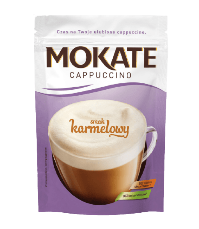 Mokate Cappuccino Caramel Zip Bag (110g) - Pierogi Store