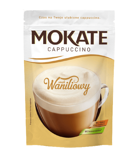 Mokate Cappuccino Vanilla Zip Bag (110g) - Pierogi Store