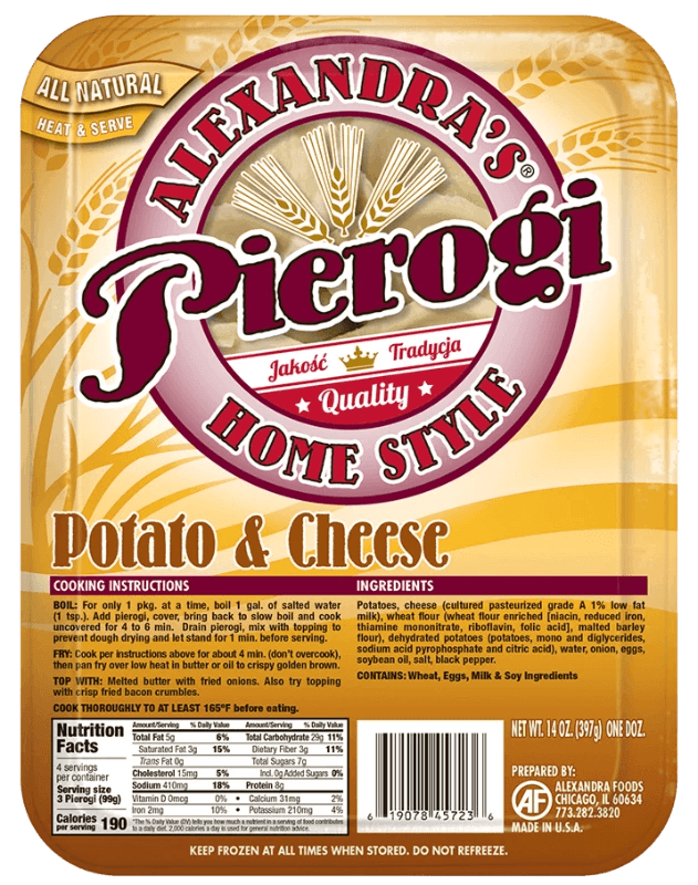 Pierogi "Ruskie" Potato & Cheese (12pcs) - Pierogi Store