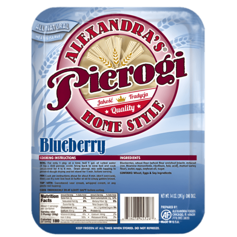 Pierogi with Blueberries - Pierogi z Jagodami (12pcs) - Pierogi Store
