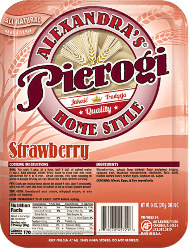 Pierogi with Strawberry - Pierogi z Truskawkami (12pcs) - Pierogi Store