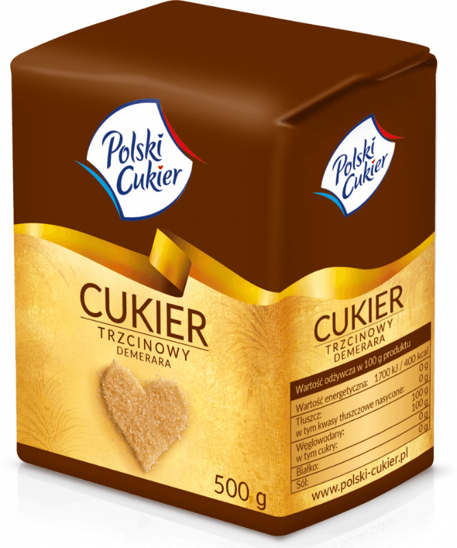 Polski Cukier Brown Cane Sugar - (500g) - Pierogi Store