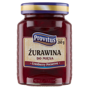 Provitus Cranberry Preserve - Żurawina Do Mięsa (260g) - Pierogi Store