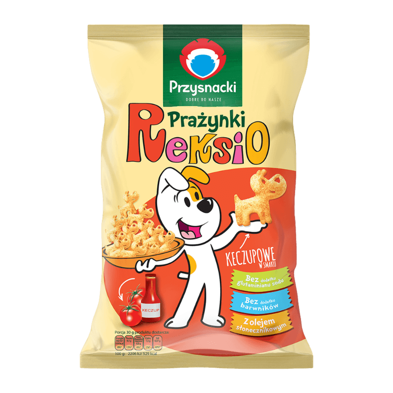 Przysnacki Light Potato Chips Ketchup - Reksio Prazynki Keczup (90g) - Pierogi Store
