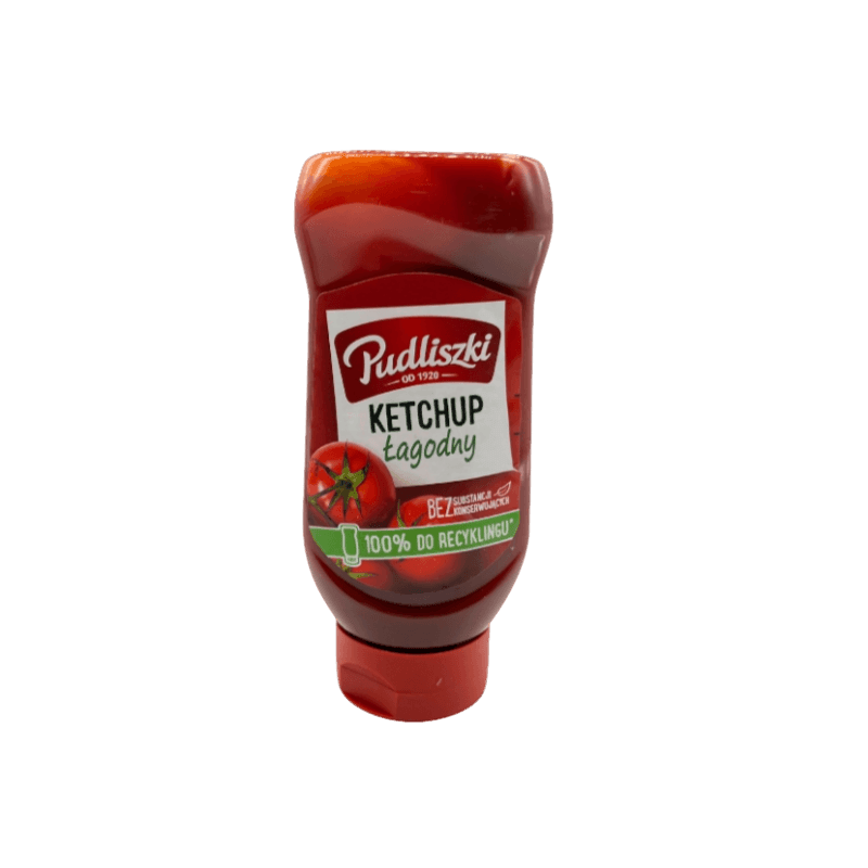 Pudliszki Mild Ketchup - Ketchup Lagodny (480g) - Pierogi Store