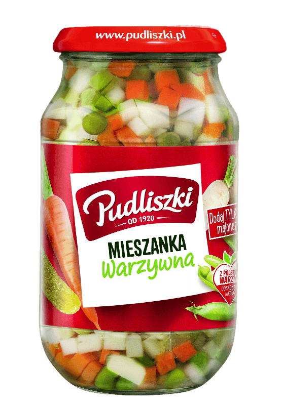 Pudliszki Vegetable Salad - Mieszanka Warzywna (460g) - Pierogi Store