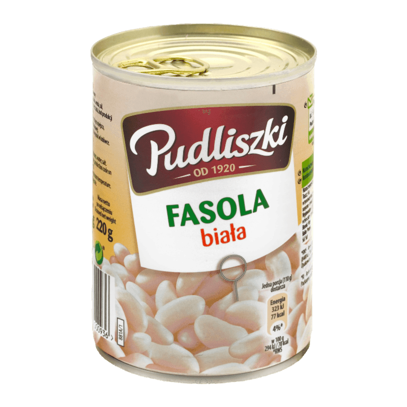 Pudliszki White Beans - Fasola Biała (400g) - Pierogi Store