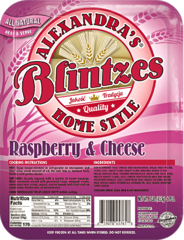 Raspberry and Cheese Blintzes- Naleśniki z Malinami i Serem (6pcs) - Pierogi Store
