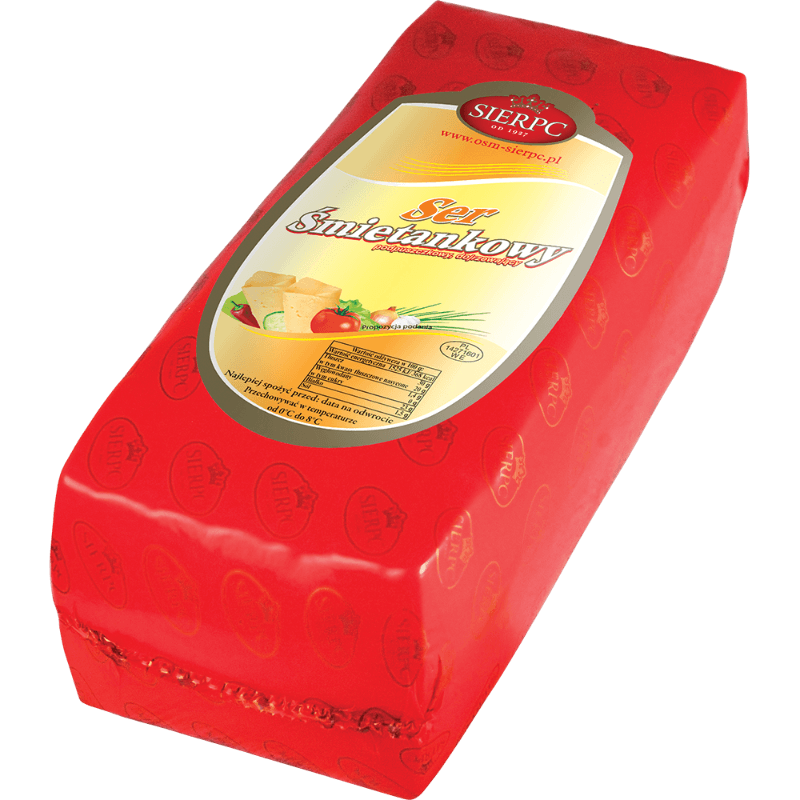 Sierpc Creamy Cheese - Ser Smietankowy (sliced approx. 1lb) - Pierogi Store