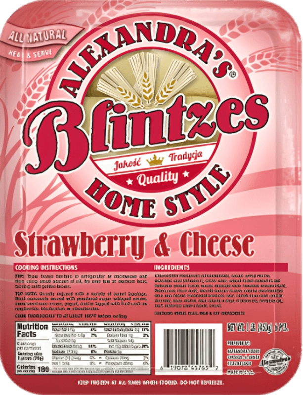 Strawberry and Cheese Blintzes - Naleśniki z Truskawkami i Serem (6pcs) - Pierogi Store