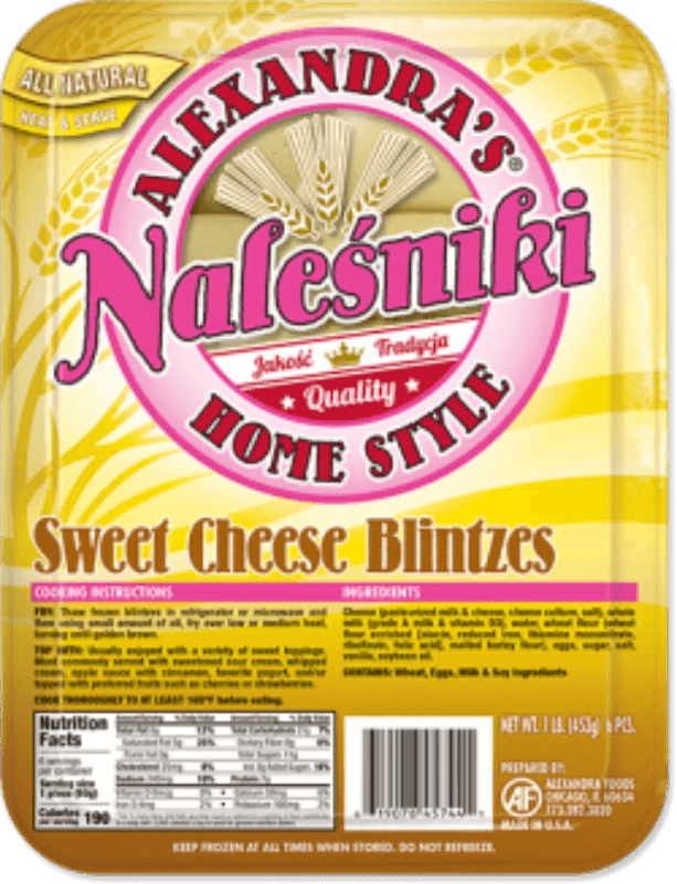 Nalesniki - Sweet Cheese Blintzes (6pcs) - Pierogi Store