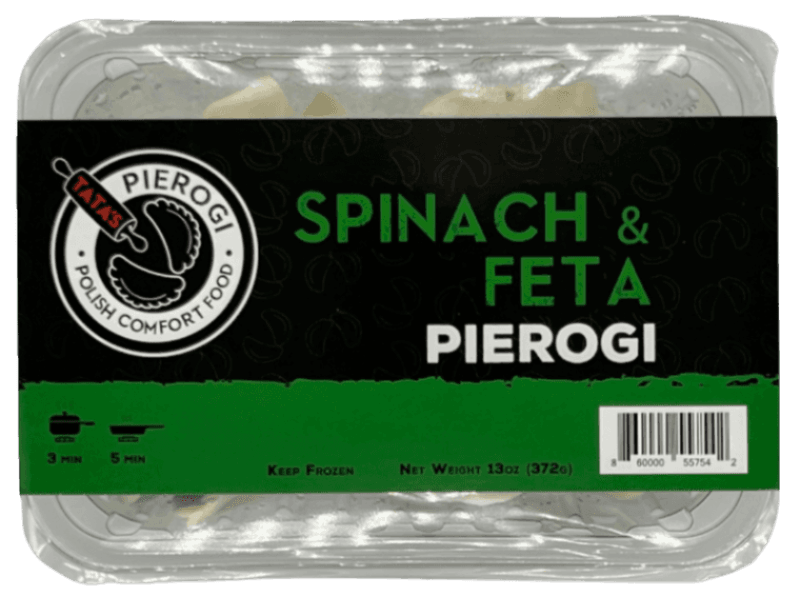 Tatas Pierogi Spinach & Feta Pierogi - Pierogi ze Szpinakiem i Feta (372g) - Pierogi Store