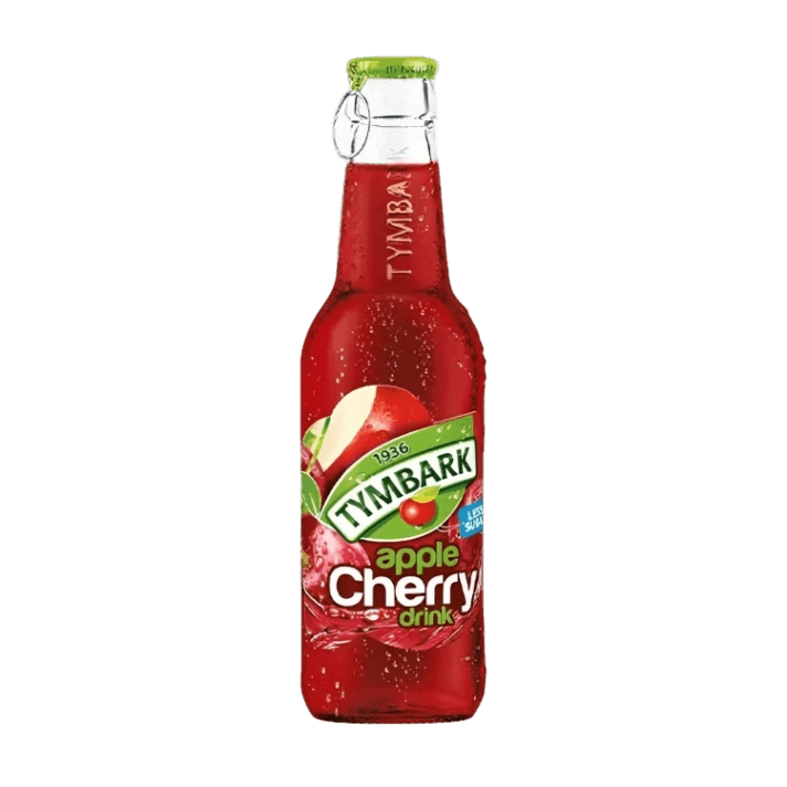 Tymbark Apple & Cherry Drink Glass Bottle - Tymbark Jablkowo Wisniowy Butelka (250ml) - Pierogi Store