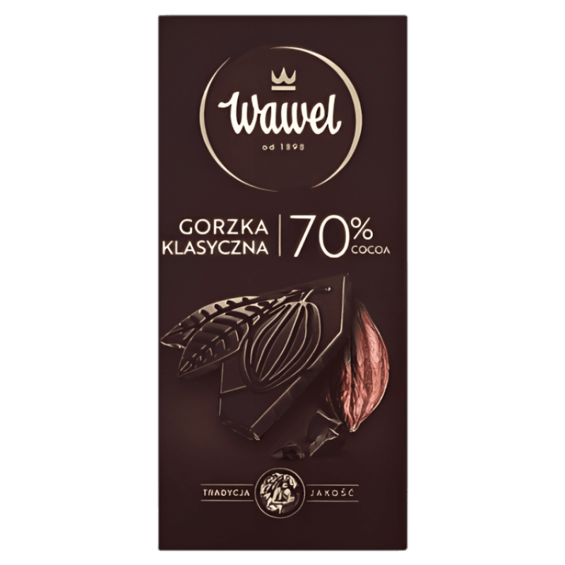 Wawel Dark Chocolate 70% - Czekolada Ciemna 70% (100g) - Pierogi Store